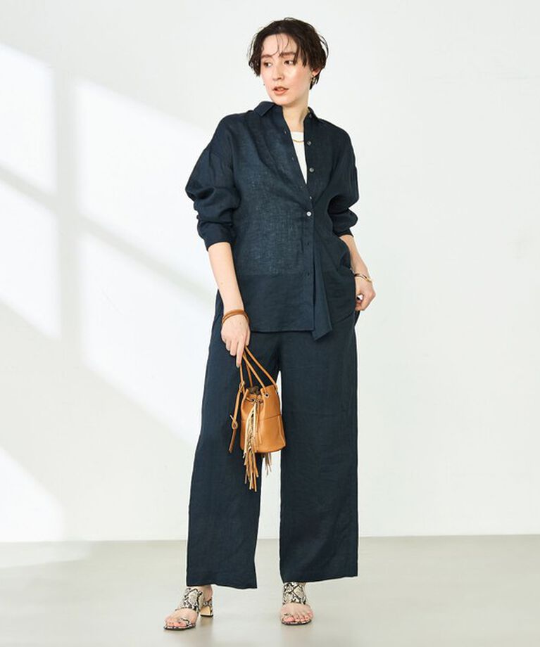 NOLLEY'S「【WEB STAFF恵☆別注カラーあり】《セットアップ対応》MY STANDARD リネンシャツ」|シャツ・ブラウス|