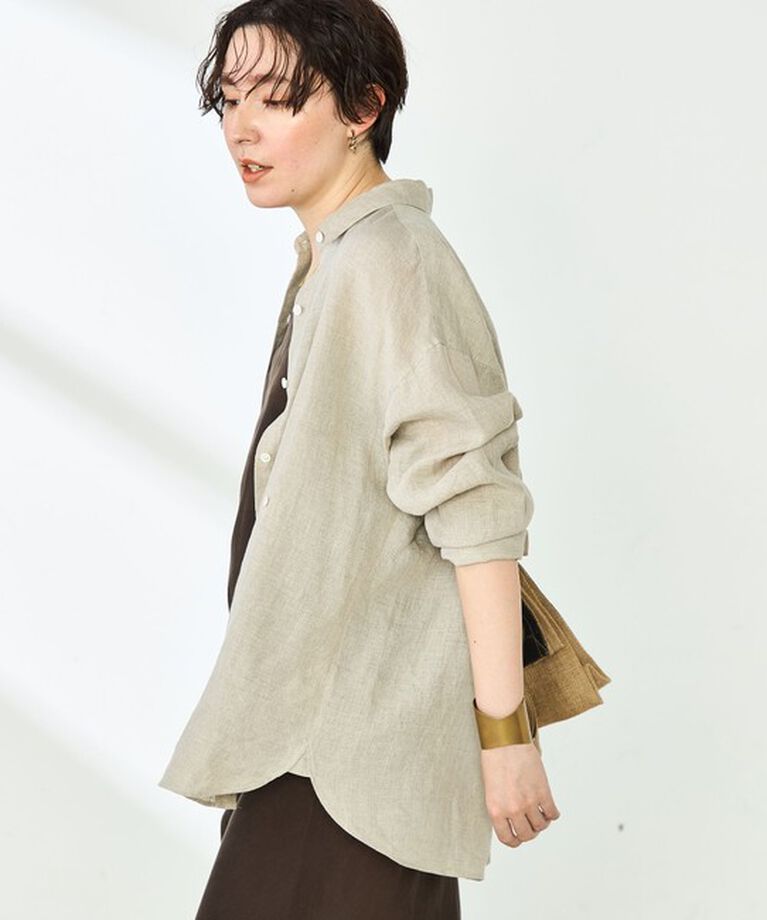NOLLEY'S「【WEB STAFF恵☆別注カラーあり】《セットアップ対応》MY STANDARD リネンシャツ」|シャツ・ブラウス|