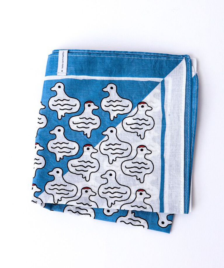 NOLLEY'S goodman「【halo commodity/ハロ コモディティー】雷鳥 Bandanna h251-901」|バンダナ・スカーフ|ブルー系1