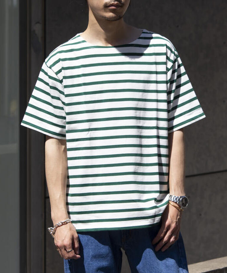 GLOSTER「【GLOSTER/グロスター】バスクシャツ ボーダーTシャツ ショートスリーブ」|Tシャツ・カットソー|