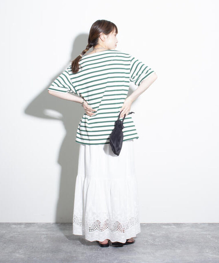 GLOSTER「【GLOSTER/グロスター】バスクシャツ ボーダーTシャツ ショートスリーブ」|Tシャツ・カットソー|