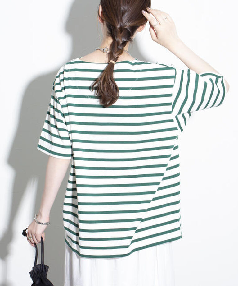 GLOSTER「【GLOSTER/グロスター】バスクシャツ ボーダーTシャツ ショートスリーブ」|Tシャツ・カットソー|