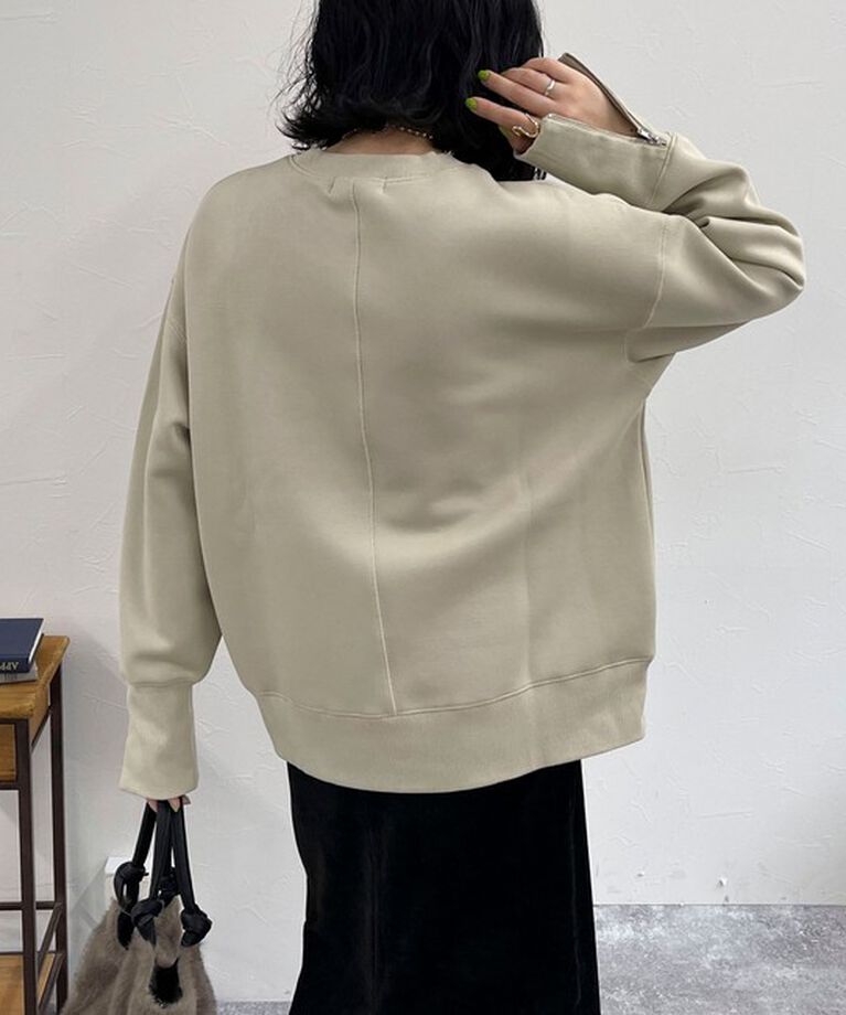 fredy emue「ダンボール袖口ZIPスウェットプルオーバー」|スウェット・ジャージ|