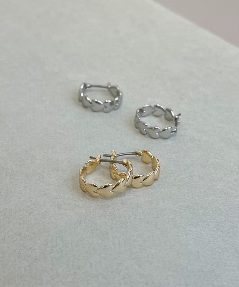 fredy emue「連結ハートリングピアス」|ピアス|