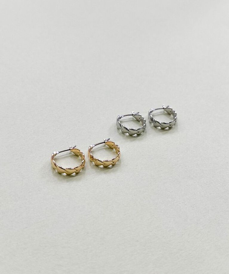 fredy emue「連結ハートリングピアス」|ピアス|