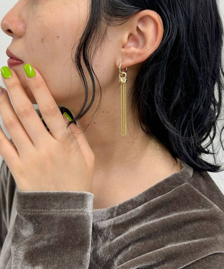 fredy emue「着脱2WAYチェーンリングピアス」|ピアス|