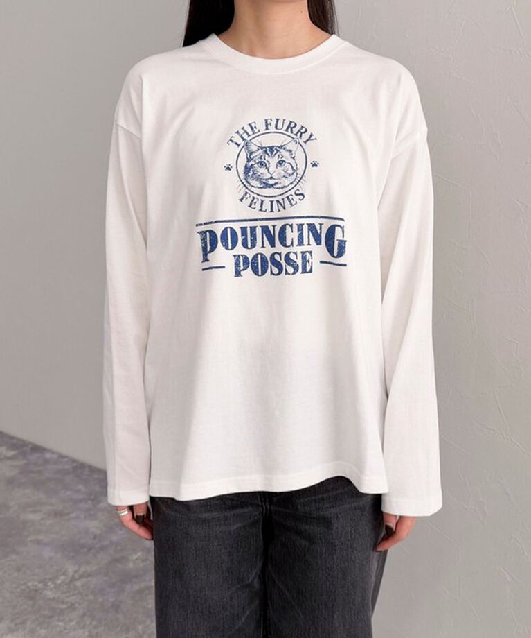 fredy emue「CATプリントロンTシャツ」|Tシャツ・カットソー|