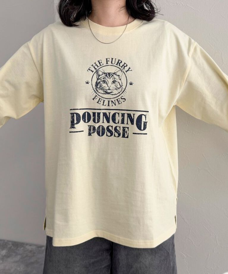 fredy emue「CATプリントロンTシャツ」|Tシャツ・カットソー|