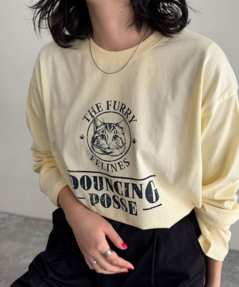 fredy emue「CATプリントロンTシャツ」|Tシャツ・カットソー|