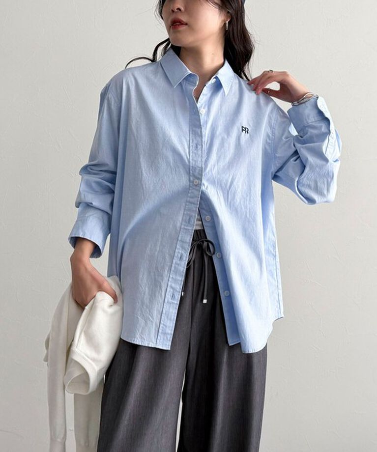 fredy emue「FR刺繍オックスコンパクトシャツ」|シャツ・ブラウス|