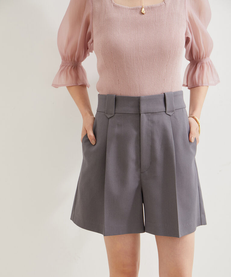 VIS「【新色追加】ワンタックショートパンツ【洗える】」|その他|