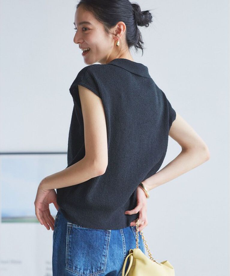 VIS「【WEB限定】スキッパーサマーニット【洗える】」|ニット・セーター|
