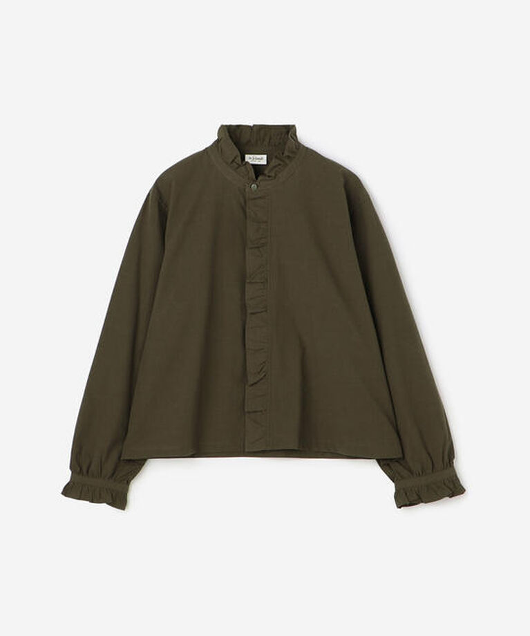 LE GLAZIK「LE GLAZIK | コットン ラッフルシャツ WOMEN」|シャツ・ブラウス|