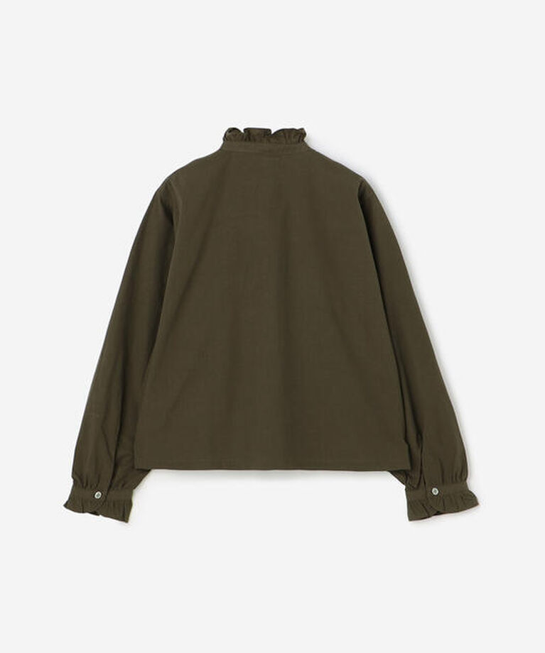 LE GLAZIK「LE GLAZIK | コットン ラッフルシャツ WOMEN」|シャツ・ブラウス|