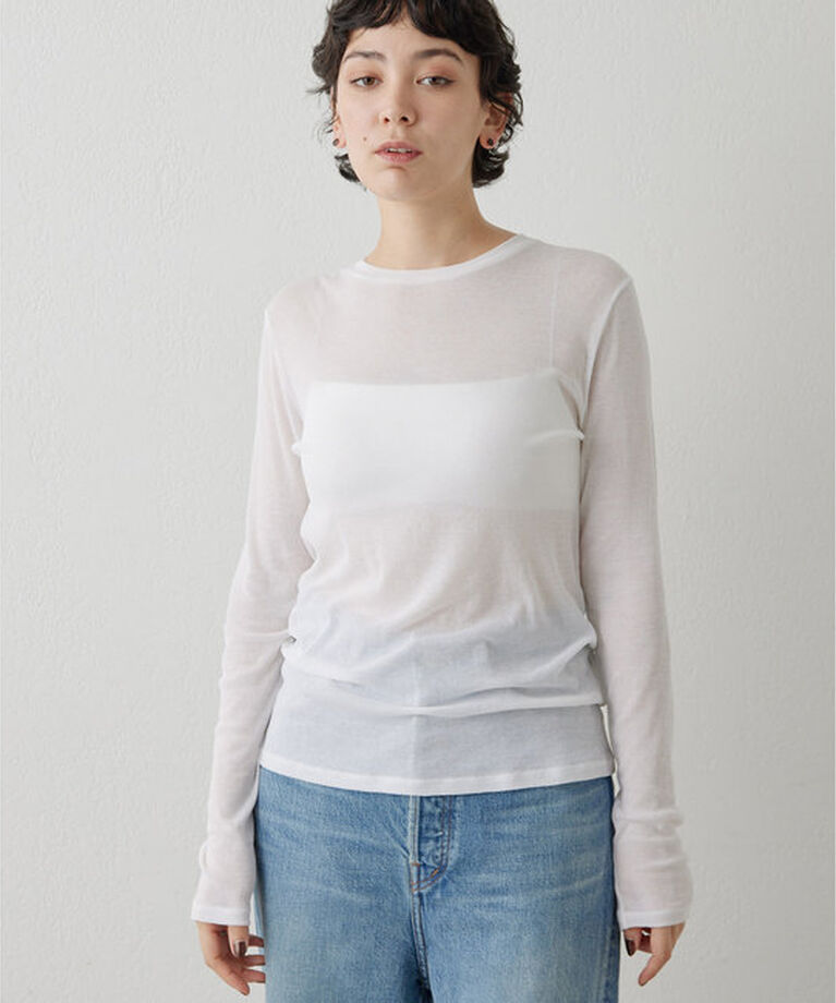  「シアーフライスクルーネックプルオーバー」|Tシャツ・カットソー|オフホワイト