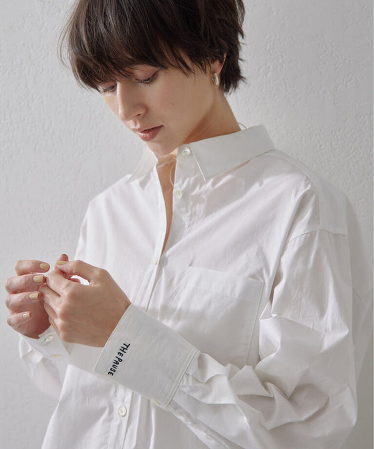 THE PAUSE「【THE PAUSE】ソデ刺繍シャツ」|シャツ・ブラウス|