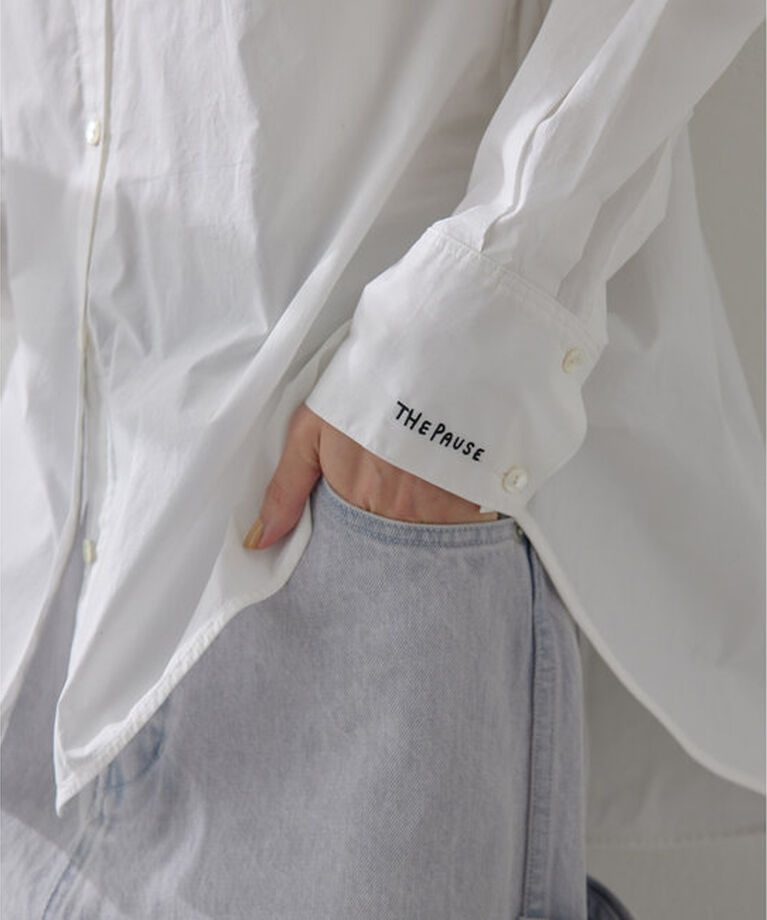 THE PAUSE「【THE PAUSE】ソデ刺繍シャツ」|シャツ・ブラウス|