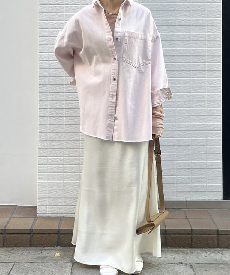  「【新色追加】ダメージデニムシャツ」|シャツ・ブラウス|