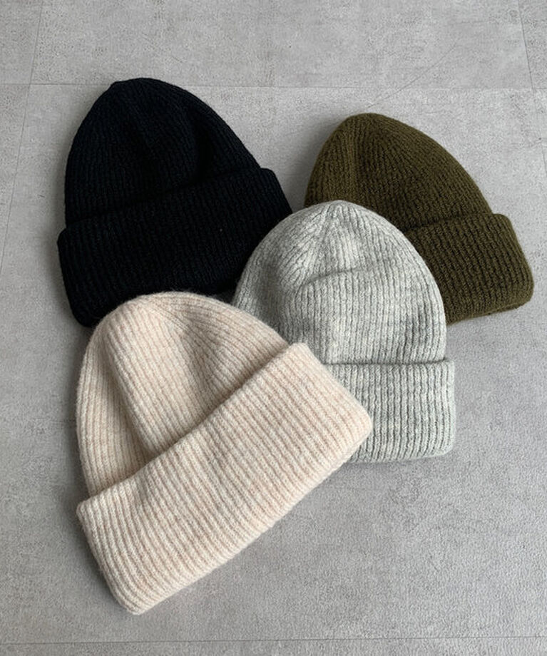  「メランジリブニットワッチ」|ハット|