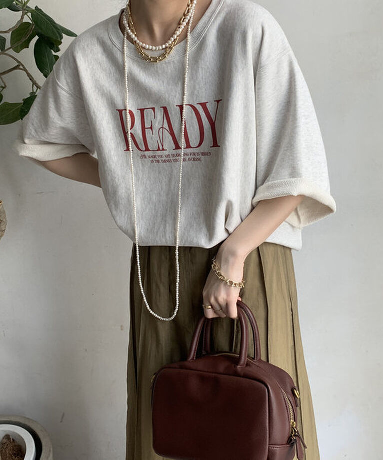 「半袖ロゴスウェット」|Tシャツ・カットソー|