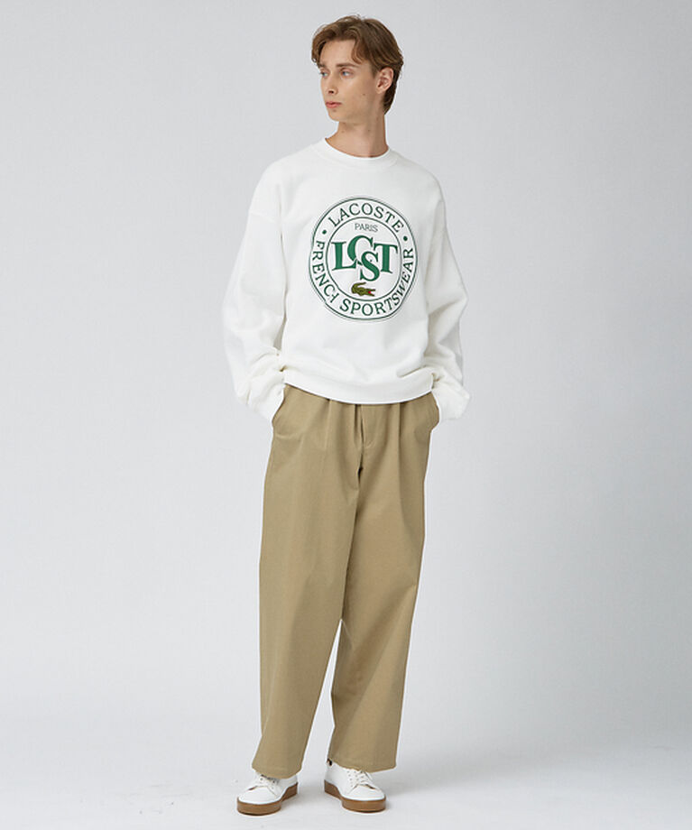 ABAHOUSE「【LACOSTE / ラコステ】サークルグラフィック クルーネックスウェット」|スウェット・ジャージ|