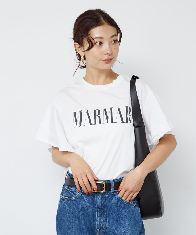 Rouge vif「＜別注＞【MICA&DEAL /マイカアンドディール】ロゴTシャツ / フレアス」|Tシャツ・カットソー|