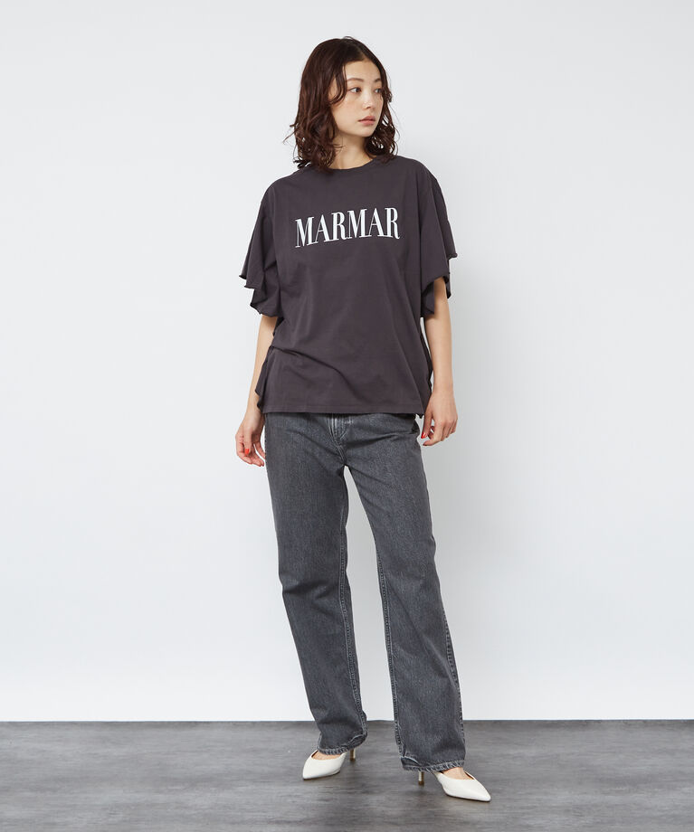 Rouge vif「＜別注＞【MICA&DEAL /マイカアンドディール】ロゴTシャツ / フレアス」|Tシャツ・カットソー|