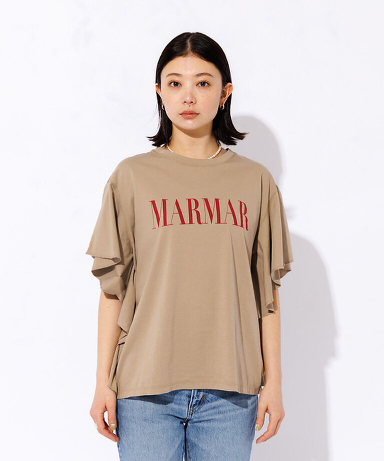 Rouge vif「＜別注＞【MICA&DEAL /マイカアンドディール】ロゴTシャツ / フレアス」|Tシャツ・カットソー|
