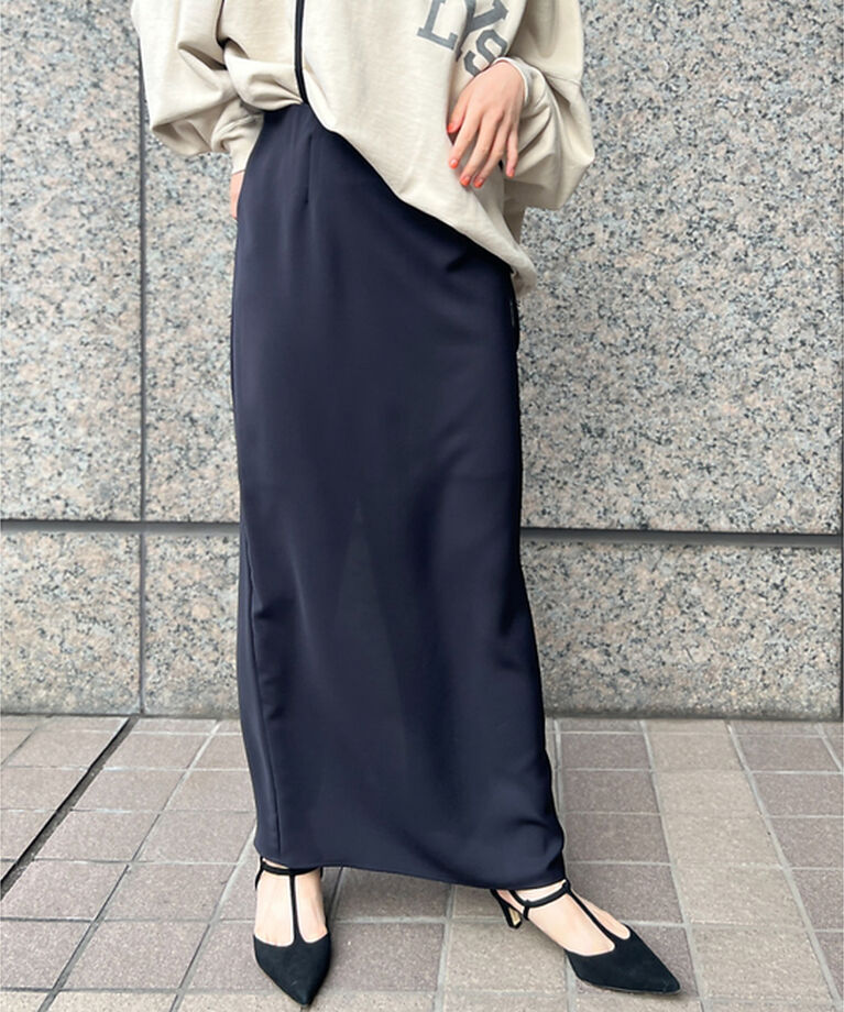 Rouge vif「2wayサスペンダー付きタイトスカート」|スカート|