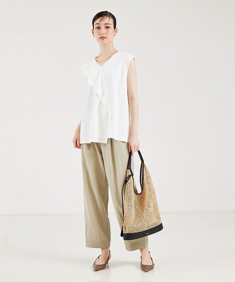 qualite「フィブリルポプリンドロストパンツ」|その他|