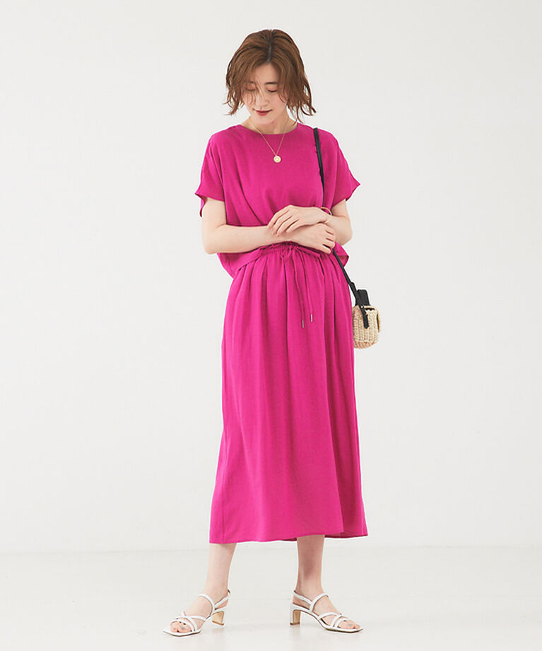 abahouse mavie「レーヨンリネンワンピース」|ワンピース|