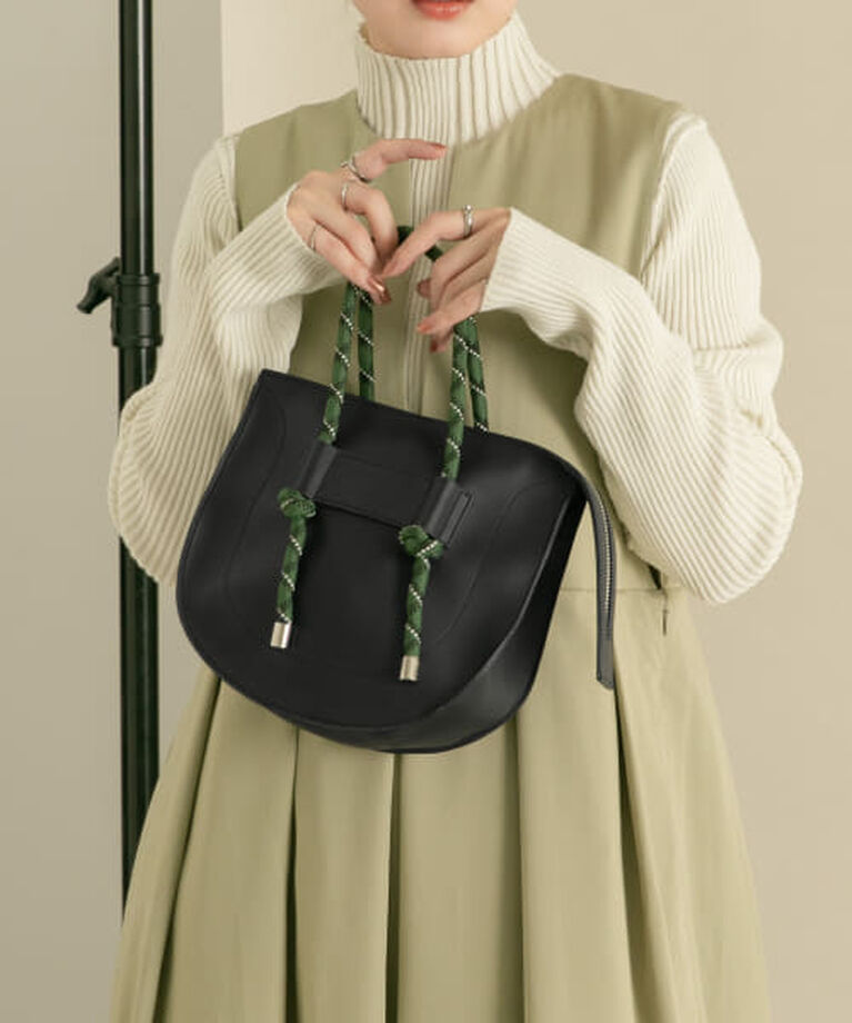  「KBF ロープハンドBAG」|ハンドバッグ|BLACK