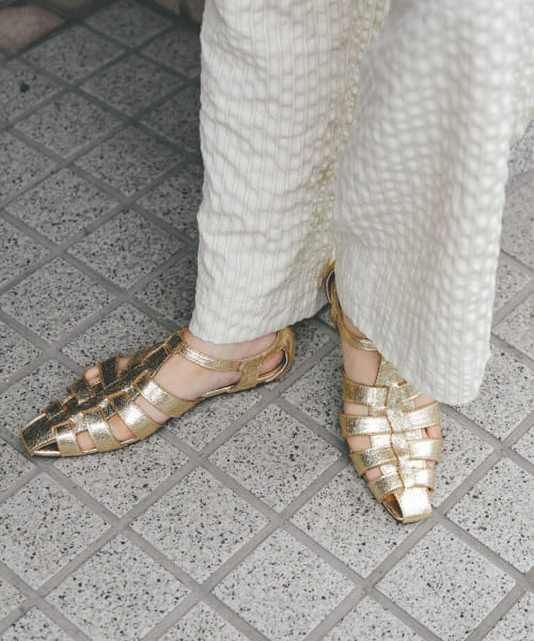  「KBF フラットグルカサンダル」|サンダル|GOLD