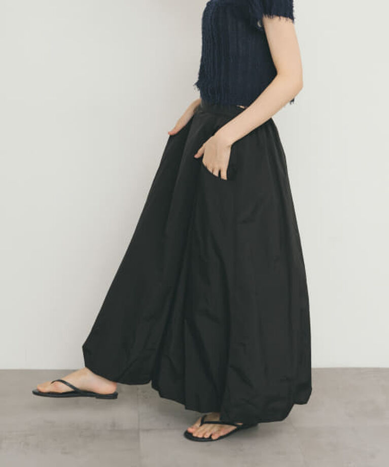  「KBF タックバルーンスカート」|スカート|BLACK
