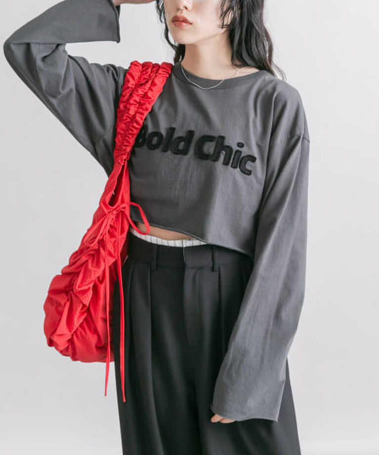  「【予約】KBF チェックリボンギャザーBAG」|ショルダー・メッセンジャー|