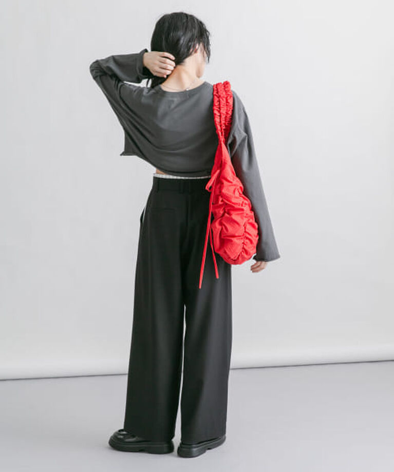  「【予約】KBF チェックリボンギャザーBAG」|ショルダー・メッセンジャー|