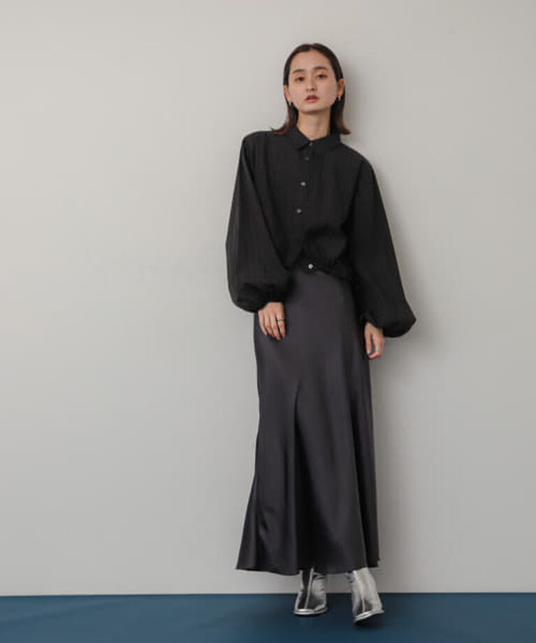 SENSE OF PLACE by URBAN RESEARCH「SENSE OF PLACE 『WEB/一部店舗限定サイズ』ナローサテンスカート」|スカート|