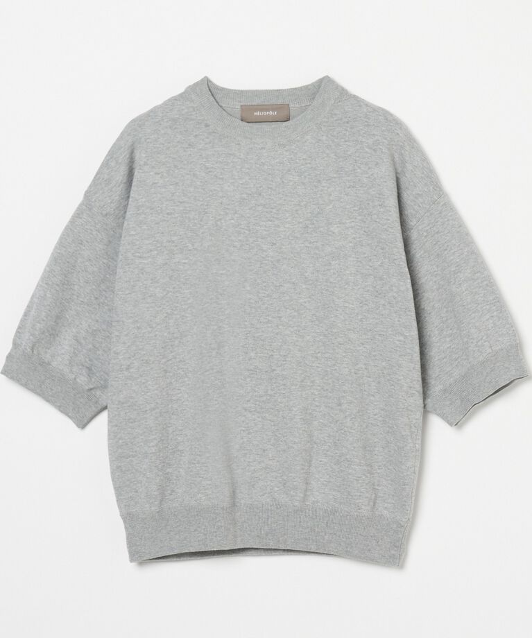 HELIOPOLE「HELIOPOLE HALF SLEEVE CREW NECK」|Tシャツ・カットソー|ミディアムグレー