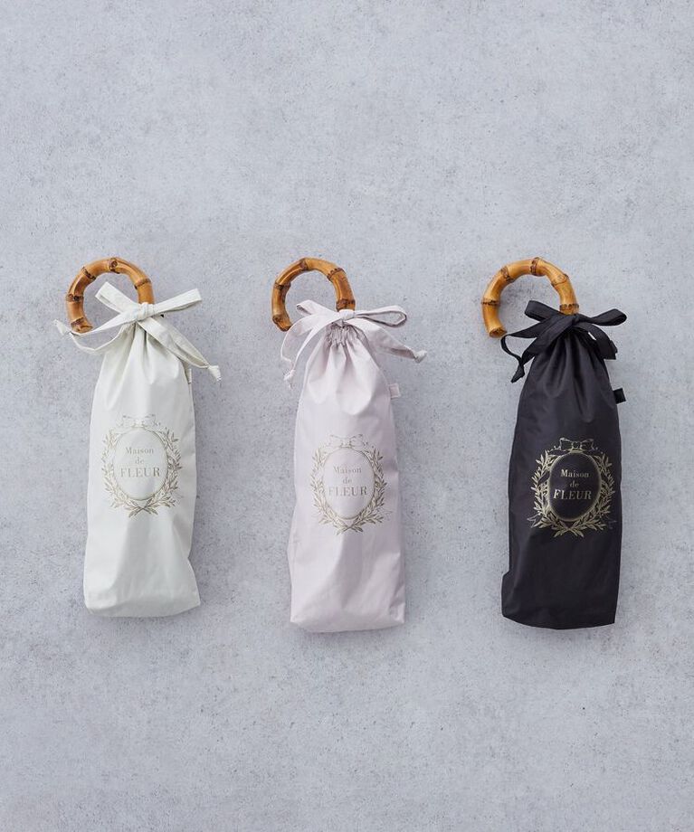 Maison de FLEUR「遮光&UV CUT フリル折りたたみ傘」|傘|