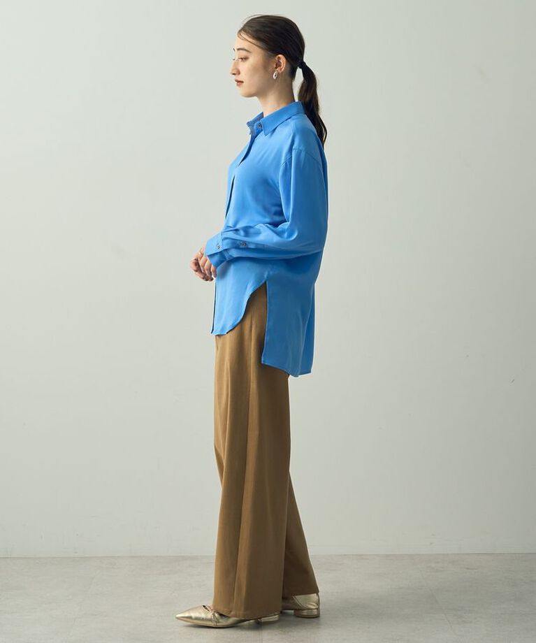 YECCA VECCA「ツイルストレッチワイドストレートパンツ」|その他|