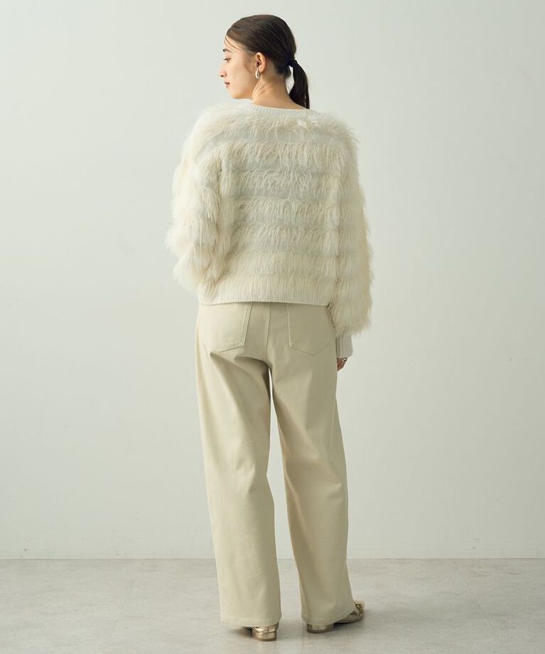 YECCA VECCA「ツイルストレッチワイドストレートパンツ」|その他|