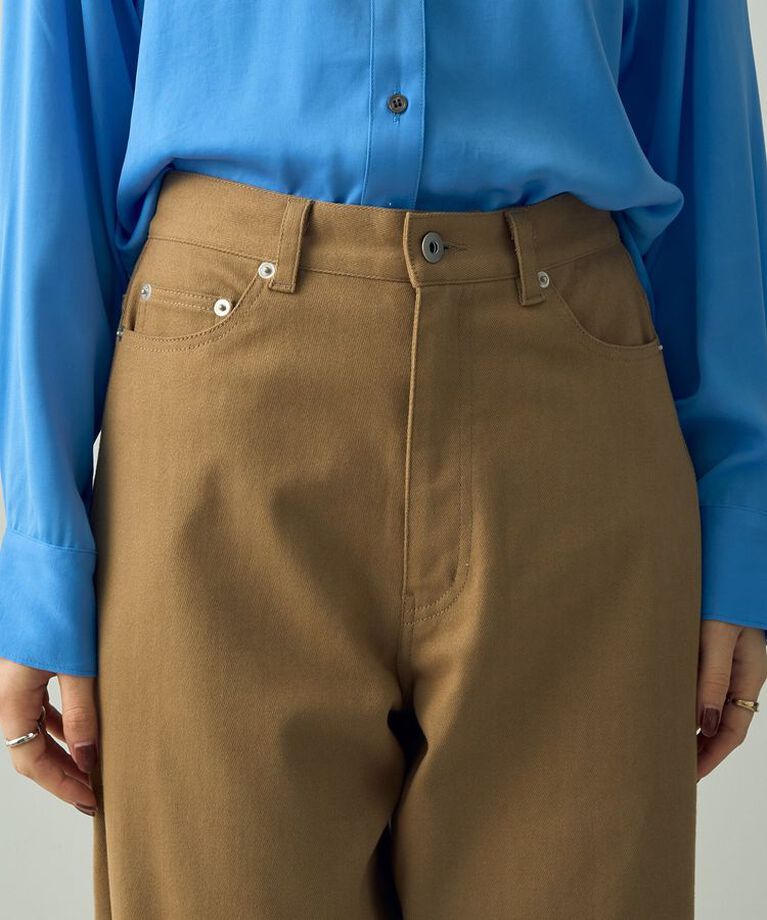 YECCA VECCA「ツイルストレッチワイドストレートパンツ」|その他|
