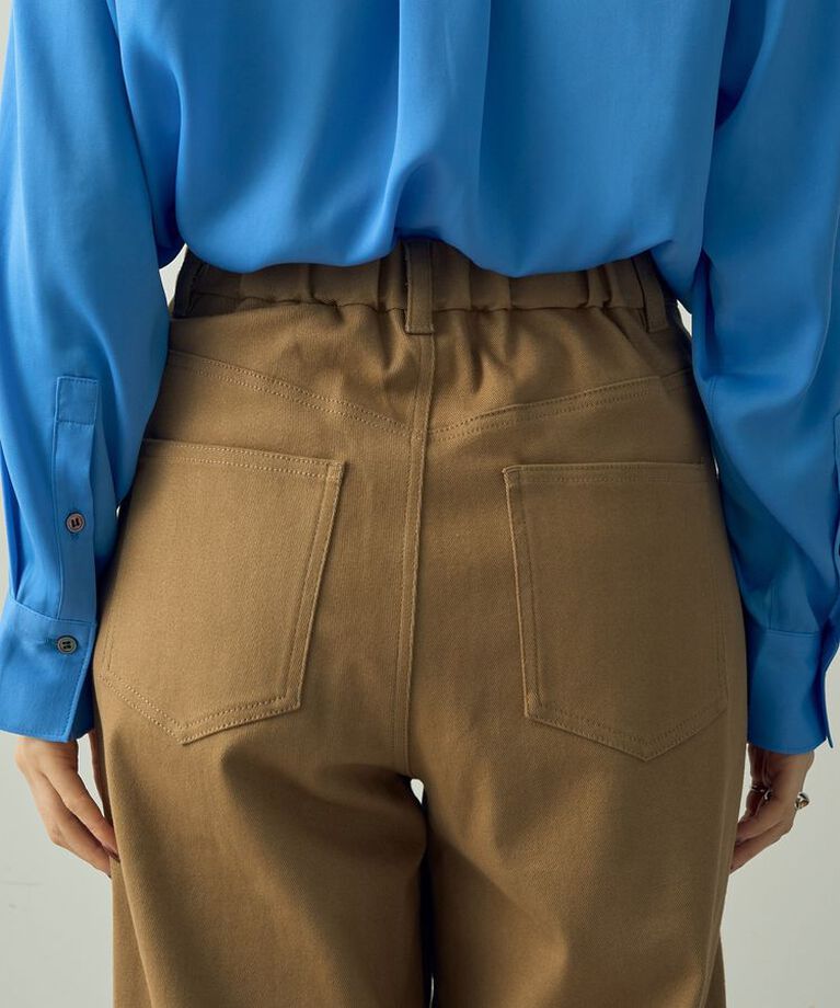 YECCA VECCA「ツイルストレッチワイドストレートパンツ」|その他|