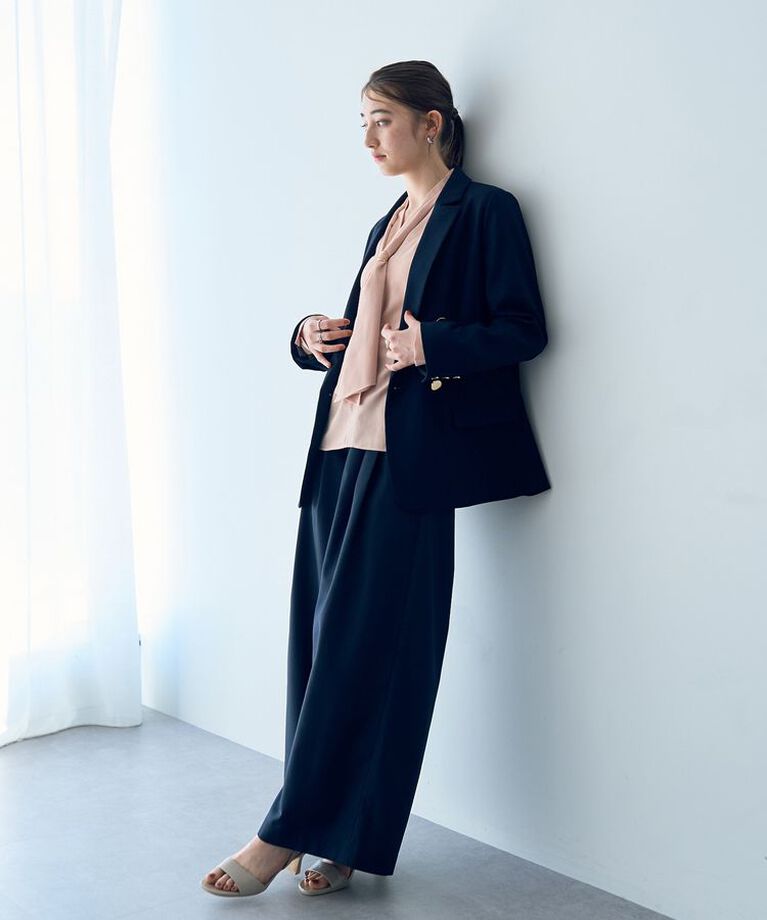 YECCA VECCA「ハイウエストベルトデザインタックワイドパンツ」|その他|