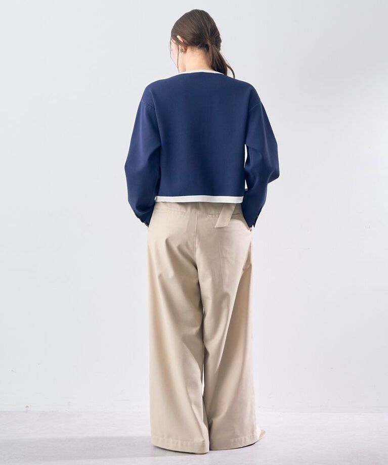 YECCA VECCA「ハイウエストベルトデザインタックワイドパンツ」|その他|