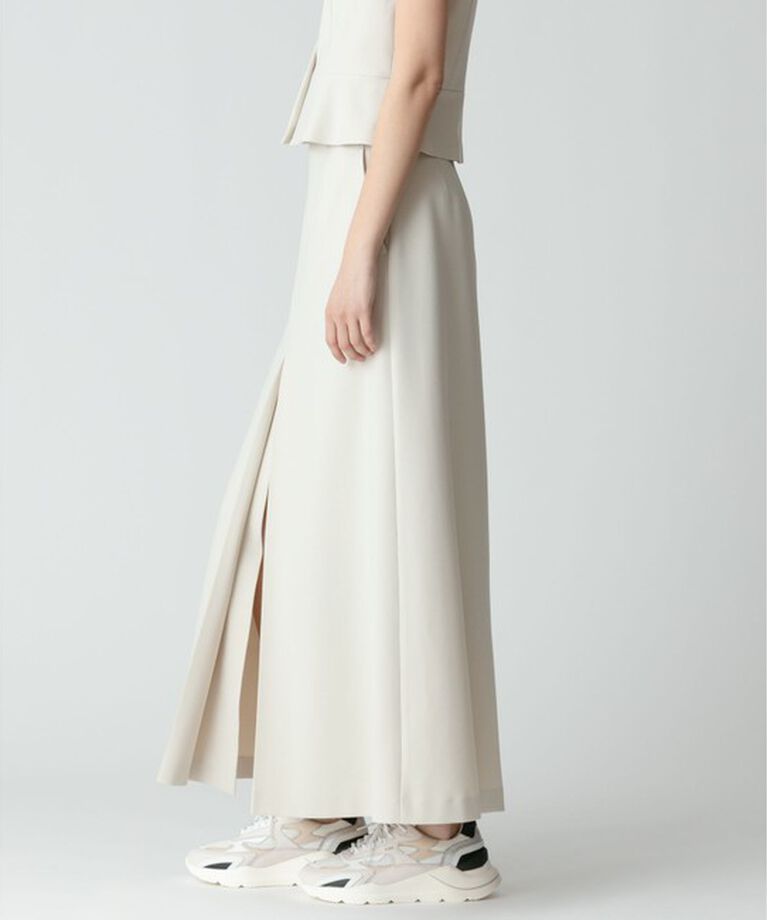 allureville「【セットアップ対応可能】ギャバダブルスリットスカート」|スカート|