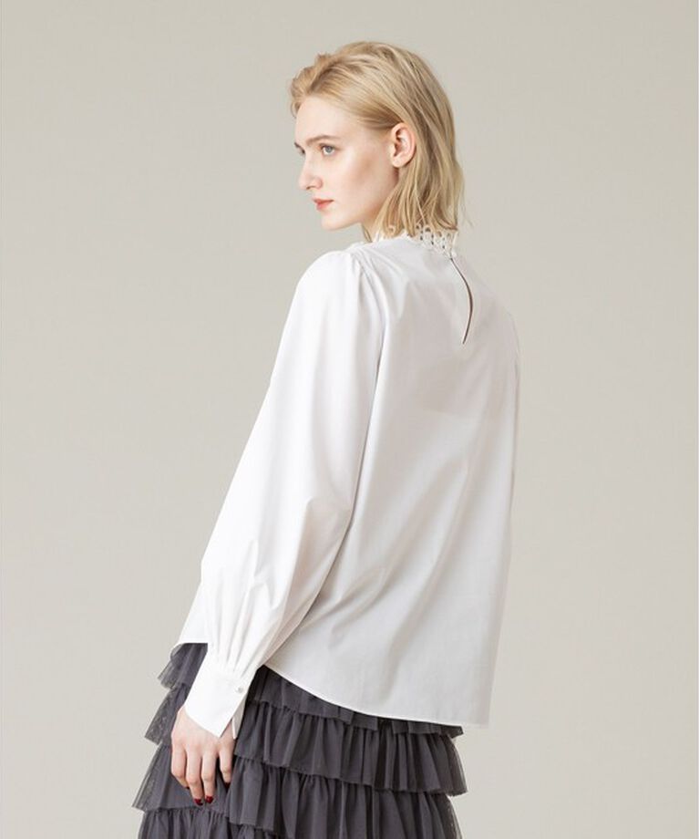 LOULOU WILLOUGHBY「【LOULOU WILLOUGHBY】レーストリムブラウス」|シャツ・ブラウス|