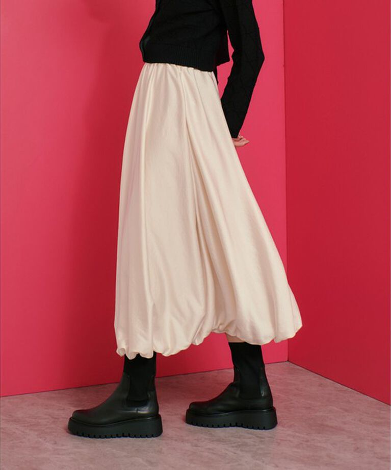 LOULOU WILLOUGHBY「【LOULOU WILLOUGHBY】チンツサテンバルーンスカート」|スカート|
