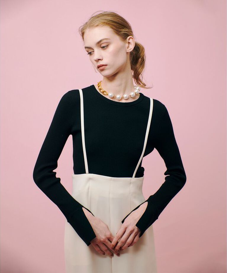 LOULOU WILLOUGHBY「【LOULOU WILLOUGHBY】2WAY RIB プルオーバー」|ニット・セーター|