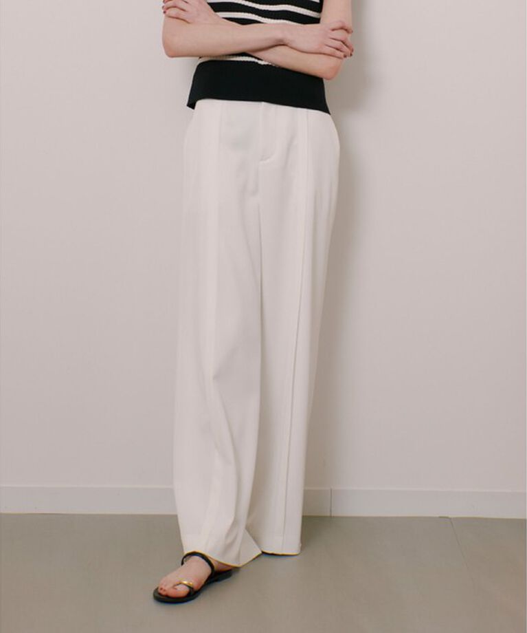 LOULOU WILLOUGHBY「【LOULOU WILLOUGHBY】タックステッチワイドパンツ」|その他|